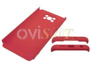 Funda GKK 360º roja para Xiaomi Pocophone X3 NFC (M2007J20CG)